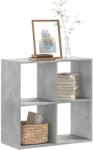 vidaXL Biblioteca, gri beton, 68, 5x32x68, 5 cm, lemn prelucrat GartenMobel Dekor (852828) Biblioteca