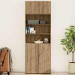 vidaXL Dulap de perete Pe perete stejar artizanal 80 x 42.5 x 40 cm GartenMobel Dekor (879654) Comoda