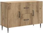 vidaXL Bufet Stejar Artizanal 89 x 34, 5 x 60 cm Lemn prelucrat GartenMobel Dekor (894894) Comoda