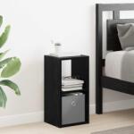vidaXL Noptiera Stejar Negru 25, 5 x 22 x 49, 5 cm Lemn compozit GartenMobel Dekor (8000598)