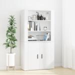 vidaXL Dulap înalt, alb, lemn compozit GartenMobel Dekor (3185359) Comoda