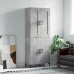 vidaXL Dulap înalt, gri beton, 69, 5x34x180, lemn compozit GartenMobel Dekor (3199557) Comoda