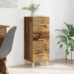 vidaXL Bufet cu sertar Lemn vechi 34.5 x 34 x 90 cm Lemn compozit GartenMobel Dekor (880934) Comoda