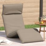 vidaXL Sezlong pliabil, gri taupe, 175x54x8, 5 cm, tesatura Oxford GartenMobel Dekor (4019754)