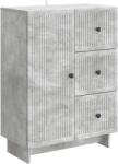 vidaXL Bufet cu sertar Gri Beton 66 x 34, 5 x 90 cm Lemn prelucrat GartenMobel Dekor (893938) Comoda
