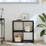 vidaXL Raft pentru carti Stejar negru 68.5 x 32 x 68.5 cm GartenMobel Dekor (868060) Biblioteca