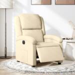 vidaXL Fotoliu rabatabil electric, crem, material textil GartenMobel Dekor (3204149)