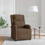 vidaXL Fotoliu rabatabil, maro, material textil GartenMobel Dekor (340183)