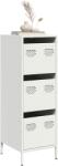vidaXL Dulap înalt, alb, 39x35x103, 5 cm, otel GartenMobel Dekor (851405) Comoda