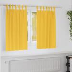 vidaXL Perdele Opaque cu Inel 2 pcs Galben mustar 140 x 140 cm GartenMobel Dekor (4107613)