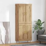vidaXL Bufet Stejar Artizanal 69, 5 x 34 x 180 cm Lemn compozit GartenMobel Dekor (3415837) Comoda