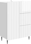 vidaXL Bufet Alb foarte lucios 66 x 34, 5 x 91, 5 cm Lemn prelucrat GartenMobel Dekor (894399) Comoda