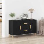 vidaXL Bufeta Stejar negru 100x36x60 cm lemn prelucrat GartenMobel Dekor (862094) Comoda