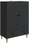 vidaXL Bufet cu sertar Negru 66 x 34, 5 x 95 cm Lemn prelucrat GartenMobel Dekor (894206) Comoda