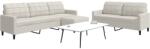 vidaXL Set de canapele cu perne, 3 piese, crem, catifea GartenMobel Dekor (3278489) Canapea