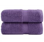 vidaXL Prosoape de baie premium SOLUND, 2 buc. , violet, 30x30 cm, 600 g/m2 GartenMobel Dekor (137347) Prosop