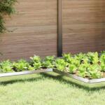 vidaXL Gard pentru melci 4 pcs Argintiu 10 x 10 x 25 cm GartenMobel Dekor (874874)