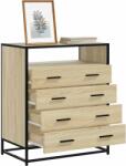 vidaXL Dulap cu sertare, stejar sonoma, 70x41x70 cm, lemn compozit GartenMobel Dekor (849090) Comoda