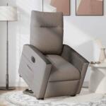 vidaXL Fotoliu electric rabatabil cu ridicare, gri taupe, textil GartenMobel Dekor (3324071)