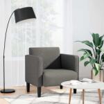 vidaXL Canapea fotoliu cu cotiere Gri deschis 54 cm tesatura velur GartenMobel Dekor (4100515)