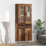 vidaXL Bufet cu sertar Lemn Vechi 69, 5 x 34 x 90 cm Lemn compozit GartenMobel Dekor (3402693) Comoda