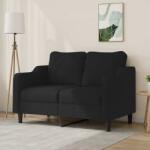 vidaXL Canapea cu 2 locuri, negru, 120 cm, material textil GartenMobel Dekor (359355) Canapea