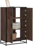 vidaXL Dulapuru stejar maro 68x35x106, 5 cm lemn si metal prelucrat GartenMobel Dekor (849073) Comoda