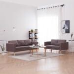 vidaXL Set de canapele, 2 piese, gri taupe, material textil GartenMobel Dekor (276858) Canapea