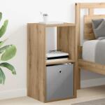 vidaXL Noptiera Stejar Artizanal 35 x 32 x 68, 5 cm Lemn compozit GartenMobel Dekor (8000642)