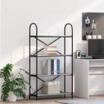 vidaXL Raft pentru carti sonoma gri 80 x 30 x 146 cm Lemn compozit GartenMobel Dekor (879896) Biblioteca