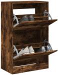 vidaXL Pantofar, stejar fumuriu, 60x34x96, 5 cm, lemn compozit GartenMobel Dekor (839949) Pantofar