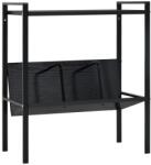 vidaXL Etajera carti 2 rafturi, negru, 52x28x59 cm, lemn prelucrat GartenMobel Dekor (288230) Biblioteca