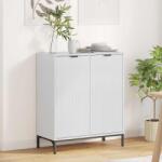 vidaXL Bufet Alb foarte lucios 69.5 x 33 x 82 cm Lemn compozit GartenMobel Dekor (883428) Comoda