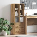 vidaXL Bufet stejar artizanal 45.5 x 34 x 127 cm Lemn compozit GartenMobel Dekor (869369) Comoda