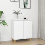 vidaXL Servanta cu picioare din lemn masiv, alb, 60x35x70 cm, PAL GartenMobel Dekor (806067) Comoda