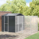 vidaXL Cusca pentru pasari Antracit 425 x 304 x 247 cm Otel Galvanizat GartenMobel Dekor (3325165)