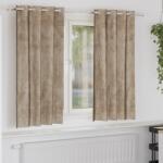 vidaXL Draperii din catifea Champagne Poliester 140 x 175 cm GartenMobel Dekor (4107674)