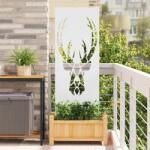 vidaXL Ecran de intimitate pentru gradina, model cerb, alb, 50 x 140 cm (876330)