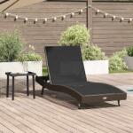 vidaXL Sezlong cu perna -persoana 2 pcs Maro 40 x 40 x 40.5 cm Rattan poli GartenMobel Dekor (42009979)
