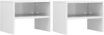 vidaXL Noptiere, 2 buc. , alb extralucios, 40x30x30 cm, lemn prelucrat GartenMobel Dekor (800076)