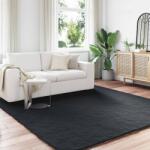 vidaXL Covor din Blana Faux de Iepure Olite Negru 200 x 200 cm GartenMobel Dekor (42021731) Covor