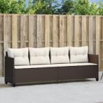 vidaXL Sezlong cu perne, maro, poliratan GartenMobel Dekor (368327)