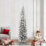 vidaXL Brad de Craciun artificial Verde 240 cm PVC si otel si plastic GartenMobel Dekor (3395047)