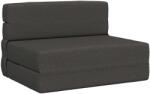 vidaXL Canapea Plianta cu Pat Gri închis 190 x 100 x 15 cm tesatura GartenMobel Dekor (900103) Canapea