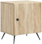 vidaXL Noptiera cu usa stejar sonoma 43 x 34, 5 x 50 cm din lemn prelucrat (895489)