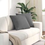 vidaXL Perne pentru canapea 2 pcs Gri închis 50 x 50 cm tesatura GartenMobel Dekor (42013985)
