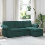 vidaXL Canapea Verde închis 215 x 138 x 80 cm Metal GartenMobel Dekor (42024337) Canapea