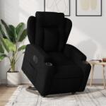 vidaXL Fotoliu electric rabatabil cu ridicare, negru, textil GartenMobel Dekor (3204508)