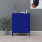 vidaXL Comoda cu sertare, bleumarin, 80x35x101, 5 cm, otel GartenMobel Dekor (336199) Comoda
