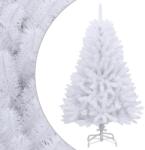 vidaXL Brad de Craciun artificial cu suport si balamale, alb, 150 cm GartenMobel Dekor (357785)